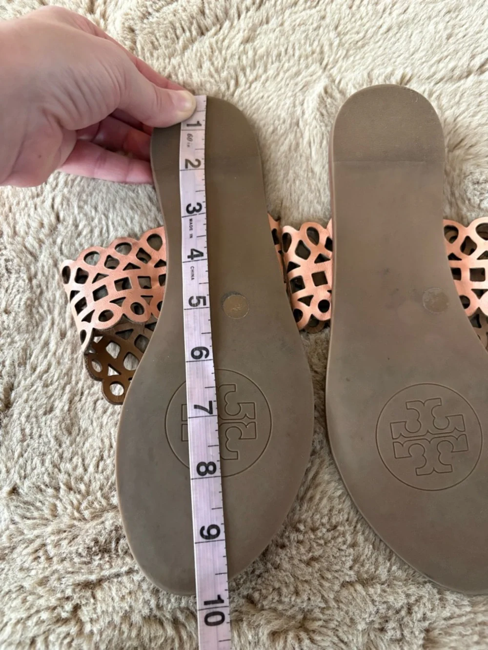 Tory Burch laser cut sandals, Women’s 6.5/7